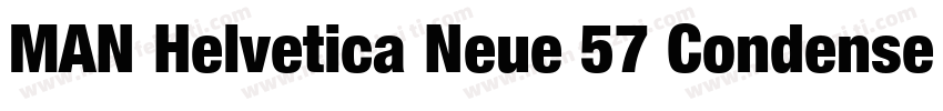 MAN Helvetica Neue 57 Condensed字体转换